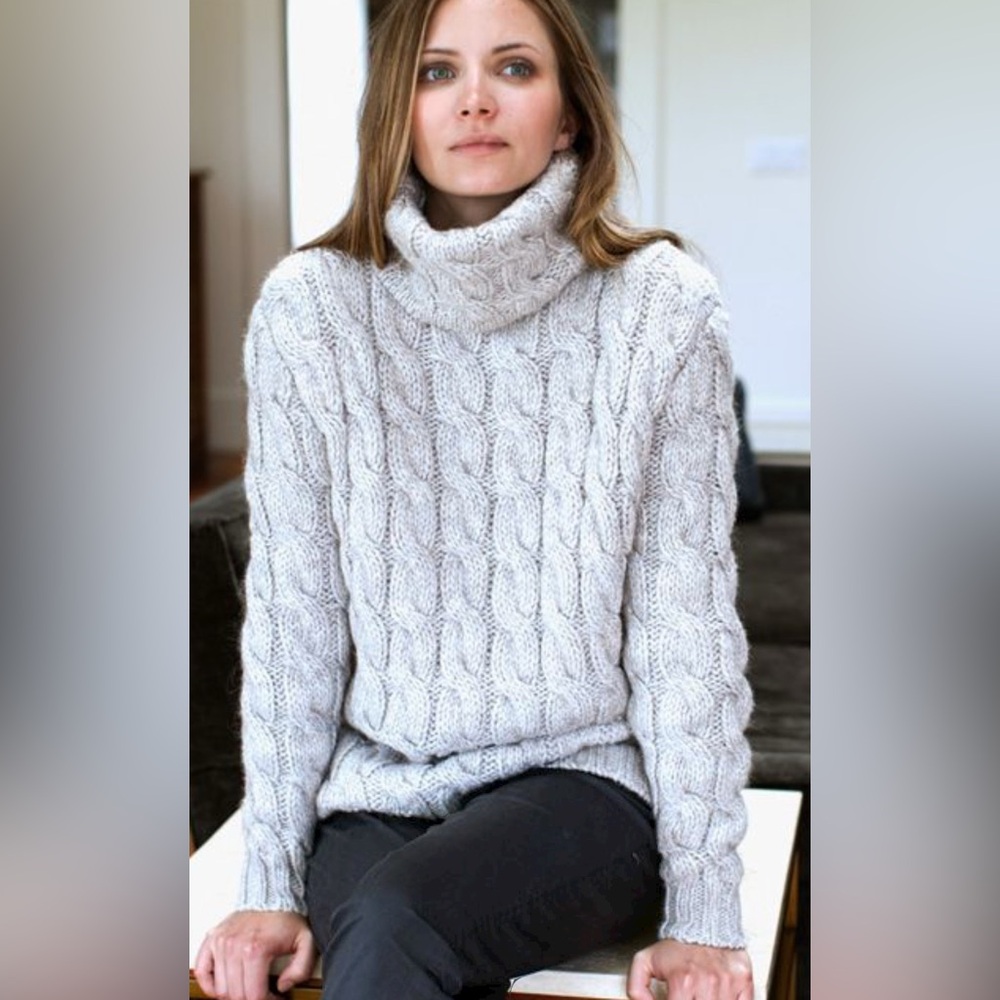 Emerson Fry cable-knit Alpaca Turtleneck Sweater